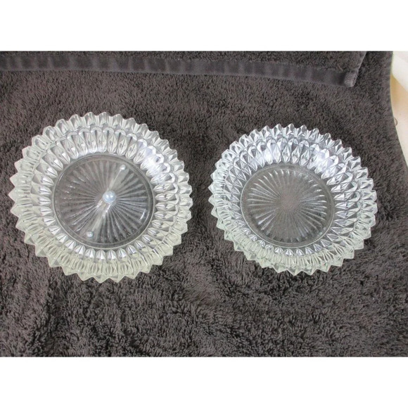 Crystal-lidded dish Small candy catchall trinket holder Indiana keepsake - Picture 3 of 5